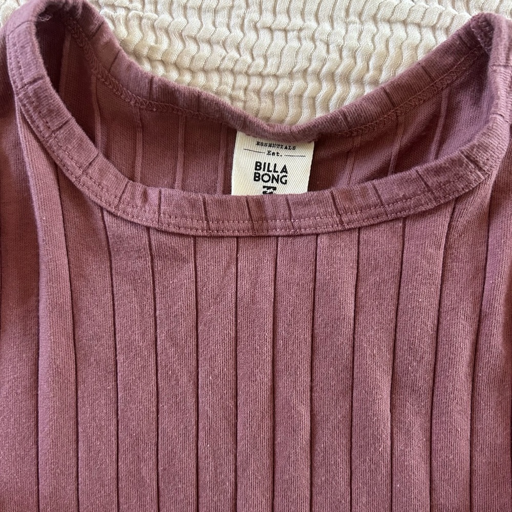 Billabong Ribbed Purple Top - Picture 4 of 7